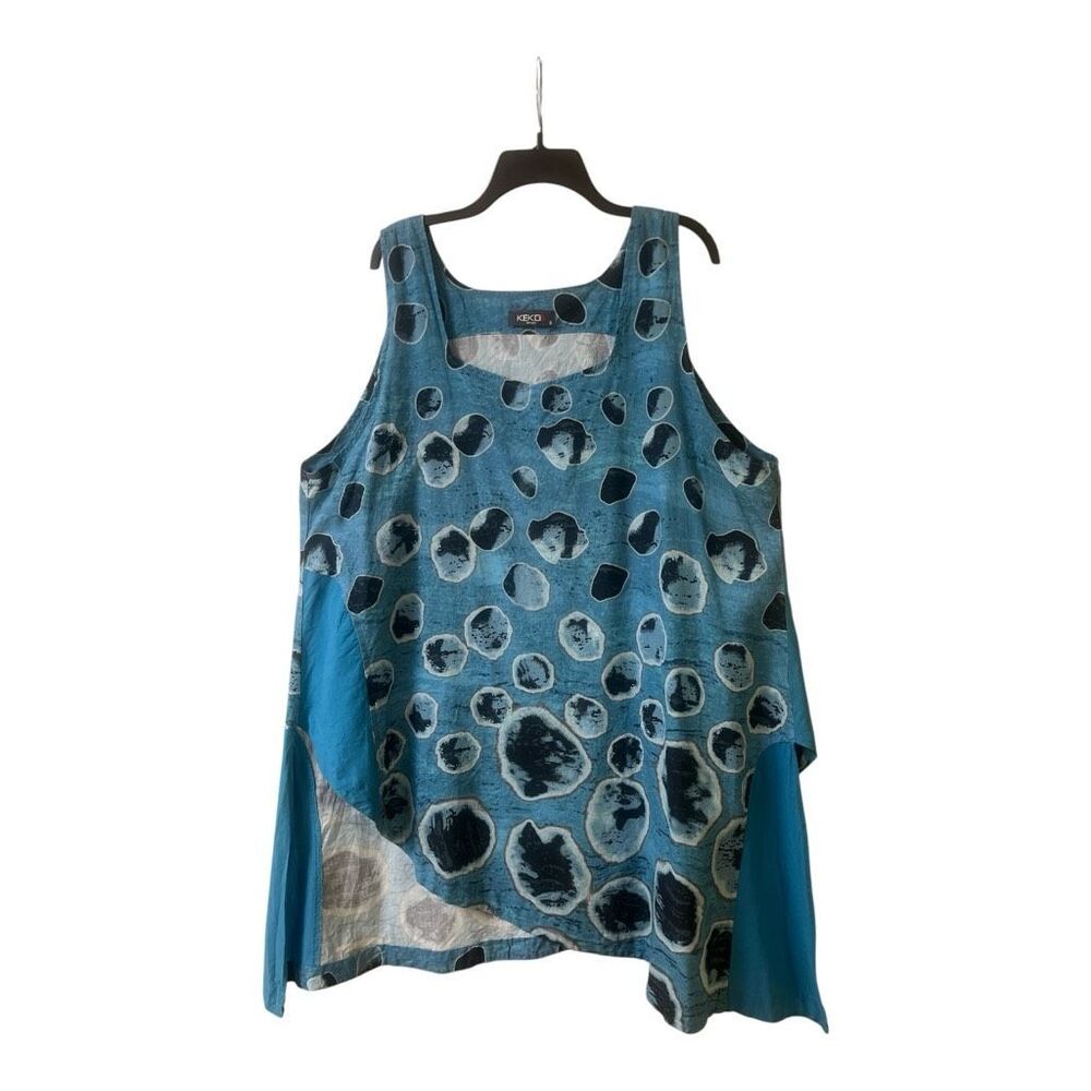 Kekoo Design asymmetrical artsy tunic US sz 18-22